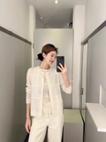 Cardigan COS kem kẻ ô