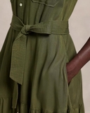 Váy sơ mi RALPH LAUREN linen túi ngực