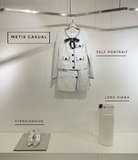 Áo SELF PORTRAIT tweed khuy đen