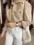 Sơ mi RALPH LAUREN linen 2025
