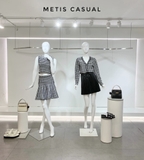 Áo sát nách SANDRO kẻ caro