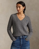 Áo len RL cổ tim cashmere 3 màu