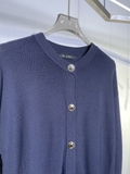 Cardigan MASSIMO DUTTI navy khuy đồng