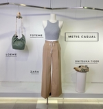 Quần Zara xuông cạp trắng
