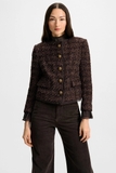 Áo khoác VERONICA BEARD nâu dạ tweed