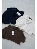 Áo len polo RL cộc tay 3 màu