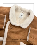 Coat da lộn SANDRO lông vón