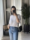 Áo len BRUNELLO cộc viển cổ