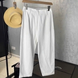 Quần baggy STRADIVARIUS trắng xắn gấu