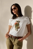Tshirt RALPH LAUREN trắng gấu rêu