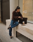 Áo lông SANDRO nâu