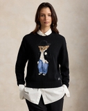 Áo len RALPH LAUREN gấu đen đính hoa