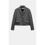 Blazer ZARA kẻ ngắn