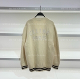 Cardigan Celin kem logo sau lưng
