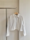 Sơ mi MAJE trắng đính cườm (có set)