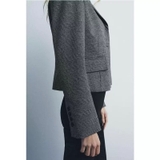 Blazer ZARA kẻ ngắn