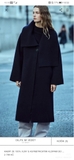 Áo khoác ZARA len navy dáng dài