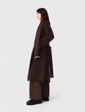 Áo khoác dạ MAJE dáng dài viền áo