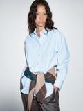 Sơ mi MASSIMO DUTTI dáng rộng đuôi tôm