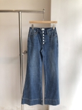 Quần jean ALICE OLIVIA 5 khuy ống vẩy