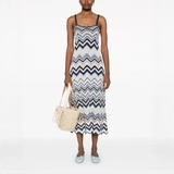 Váy 2 dây MAJE len móc viền sáng