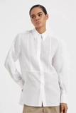 Sơ mi BRUNELLO CUCINELLI trắng xếp ly