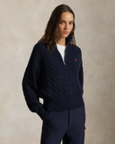 Áo len RALPH LAUREN khoá zip vặn thừng