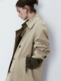 trendcoat MASSIMO DUTTI khaki 2024