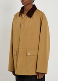 Coat THE ROW nâu cổ nhung