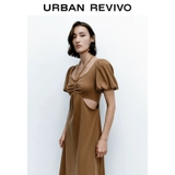 Váy URBAN REVIVIO nâu cut eo