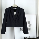 Blazer Zara dư xịn 1 khuy dáng lửng