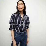 Sơ mi VERONICA BEARD kẻ đen trắng
