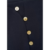 Chân váy MANGO ngắn navy khuy cạnh
