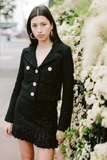Áo tweed SELF PORTRAIT cổ bẻ
