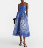 Váy 2 dây ZIMMERMANN xanh dáng dài