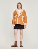Coat da lộn SANDRO lông vón
