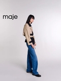 Coat MAJE cải màu kèm belt