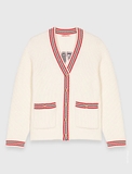 Cardigan MAJE viền đỏ