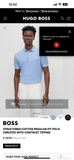 Áo len HUGO BOSS cashmere ngắn tay