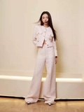 Quần SANDRO tweed xuông hồng