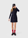 Váy MAJE sát nách navy bling