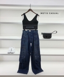 Quần Jean alice+ olivia túi hộp
