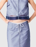 Chân váy MAJE chun xanh 1 lớp