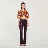 Quần SANDRO nâu dáng dài