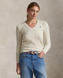 Áo len RL cổ tim cashmere 3 màu