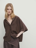 Sơ mi MASSIMO DUTTI tay lỡ dáng rộng