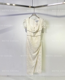 Váy SELF PORTRAIT ren cổ vuông