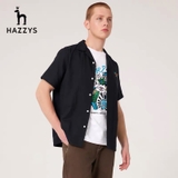 Sơ mi Hazzy logo ngực thêu màu