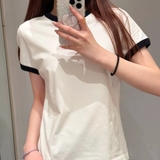 Tshirt COS trơn viền cổ tay 2 màu