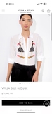 Sơ mi ALICE OLIVIA trắng cô gái